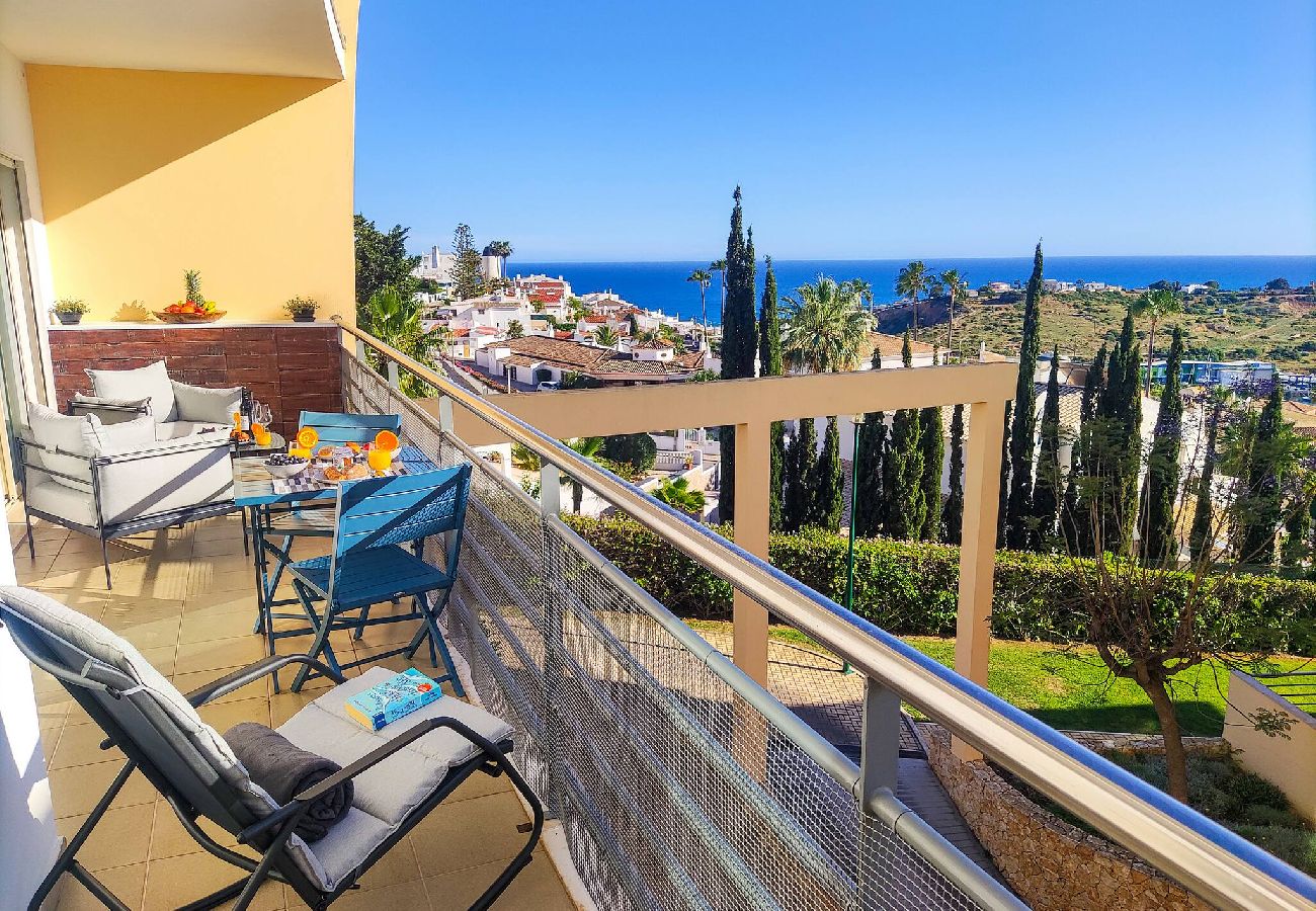 Apartment in Albufeira - Elegant Ocean-View Albufeira Apartment w/ Balcony & Pools
